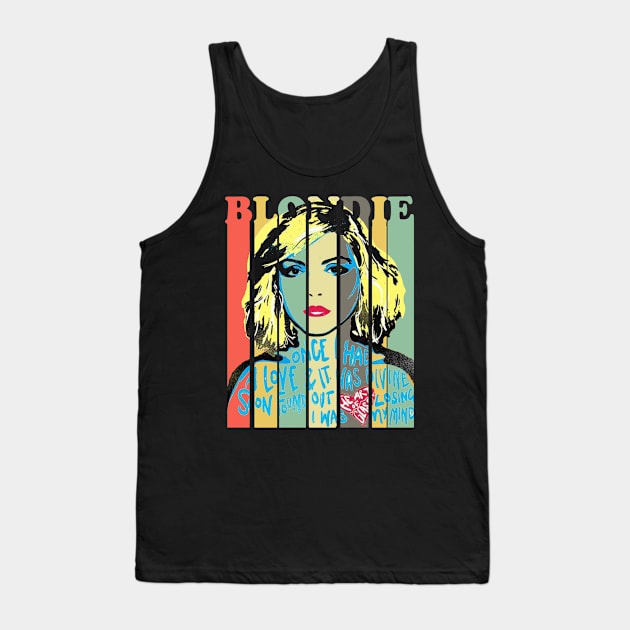 Blondie - Retro Fan Tank Top by Veljam